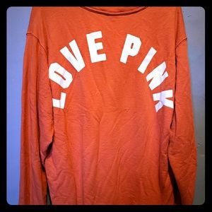 VICTORIA SECRET PINK low cut long sleeve shirt